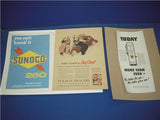 GASOLINE SUNOCO SKY CHIEF TEXACO AUTOMOTIVE ADVERTISEMENT AD PRINT USED AD-3 COLLECTIBLE (f17)