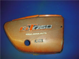 1972 Suzuki GT750 750 RIGHT SIDE COVER for parts used SC-406 (l-top)