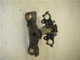 1979 XS1100 (3H3) 1100 YAMAHA UPPER LOWER TRIPLE TREE SUSPENSION USED WTREE-40 (Q5-BIN4)