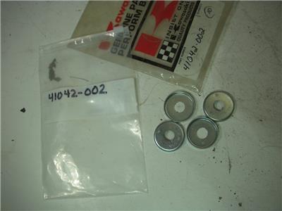 41042-002 KM100 C2TR MC1 KD80 KH100 NOS KAWASAKI FRONT DRUM WASHERS (4) (red123)