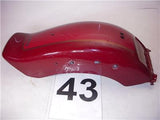 1996-06 XVS650 CUSTOM 650 YAMAHA RED MAROON REAR FENDER USED 12821-43 (DONN-C2)