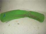 1991 KX125 125 KAWASAKI FRONT FENDER PLASTIC GREEN USED WF-45 (V2)