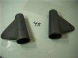 1965 Yamaha YM1 (Y26) Pair Repaint Blue Fork Ears Headlight Mounts Used WEAR-45 V2