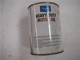 SEARS HEAVY DUTY MOTOR OIL VINTAGE CAN QUART USED COLLECTIBLE TIN (c46-wire)