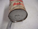 PHILLIPS 66 HEAVY DUTY BRAKE FLUID CONE TOP TIN VINTAGE CAN 12 OUNCE USED COLLECTIBLE TIN (c46-wire)