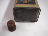 1929 EVEREADY PRESTONE ANTI-FREEZE SQUARE TIN VINTAGE CAN 1/2 GALLON USED COLLECTIBLE TIN (c46-wire)