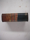 WHIZ MOTOR RYTHM TUNE UP TIN VINTAGE CAN 16 OUNCE PAPER LABEL USED COLLECTIBLE TIN (c46-wire)