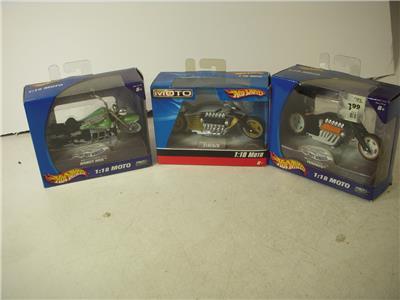 #47118 Vintage New Hot Wheels 1/18 Moto Ferenzo Handy Hog Motorcycles COLLECTIBLE (J-TOP)