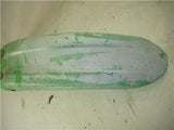 1986 KDX200 200 KAWASAKI FRONT FENDER PLASTIC GREEN USED WF-47 (V2)