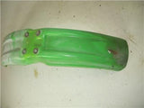 1986 KDX200 200 KAWASAKI FRONT FENDER PLASTIC GREEN USED WF-47 (V2)