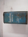 GUARDIAN MOTOR OIL PURE TIN VINTAGE CAN 2 GALLON USED COLLECTIBLE TIN (c47)