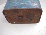GUARDIAN MOTOR OIL PURE TIN VINTAGE CAN 2 GALLON USED COLLECTIBLE TIN (c47)