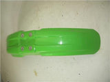 1995 KX125 125 KAWASAKI FRONT FENDER PLASTIC GREEN USED WF-50 (V2)