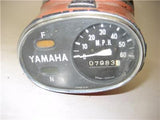 1965 Yamaha YGS1 Headlight Bucket Red W/ Trim Ring & Gauge Y-31 Used WHL-50 (V3)