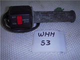 1989 EX250 KAWASAKI RIGHT HANDLEBAR SWITCH START KILL THROTTLE USED WHH-53 (Q3)