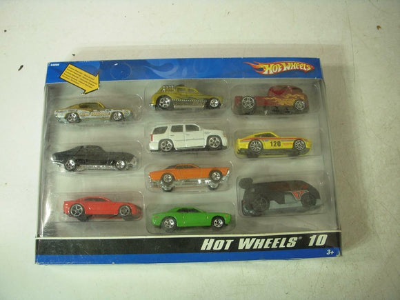 Vintage New Hot Wheels 2006 10 Car Variety Set Dodge Challenger Hemi #54886 COLLECTIBLE (J31)