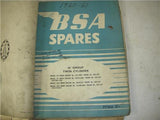 1954-55 1960-63 BSA A7 A10 Parts Catalogs used qty 4 Binder used BOOK (man-F2)