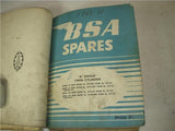 1954-55 1960-63 BSA A7 A10 Parts Catalogs used qty 4 Binder used BOOK (man-F2)