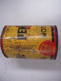 PENNZOIL TOUGH FILM TIN VINTAGE CAN 5 QUART USED COLLECTIBLE TIN (c58)