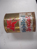 MOBIL OIL SPECIAL GOLD TIN VINTAGE CAN 5 QUART USED COLLECTIBLE TIN (c58)
