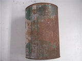 QUAKER STATE TIN VINTAGE CAN 5 QUART USED COLLECTIBLE TIN (c58)