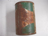 QUAKER STATE TIN VINTAGE CAN 5 QUART USED COLLECTIBLE TIN (c58)