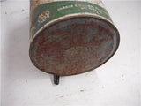 QUAKER STATE TIN VINTAGE CAN 5 QUART USED COLLECTIBLE TIN (c58)
