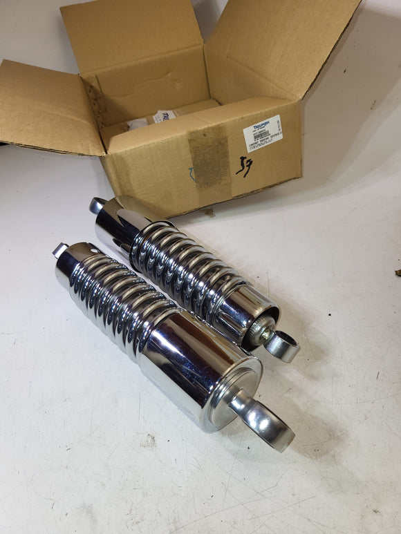 A9648006 PAIR REAR COMFORT TOUR SHOCKS TRIUMPH ROCKET III NEW (8824-59 O1)