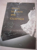 MEDAL MAIDENS CALENDAR AUTO POSTER 22X12 USED PO-59 COLLECTIBLE (f17)