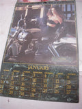 MEDAL MAIDENS CALENDAR AUTO POSTER 22X12 USED PO-59 COLLECTIBLE (f17)
