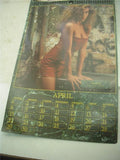 MEDAL MAIDENS CALENDAR AUTO POSTER 22X12 USED PO-59 COLLECTIBLE (f17)