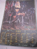 MEDAL MAIDENS CALENDAR AUTO POSTER 22X12 USED PO-59 COLLECTIBLE (f17)