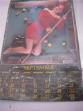 MEDAL MAIDENS CALENDAR AUTO POSTER 22X12 USED PO-59 COLLECTIBLE (f17)