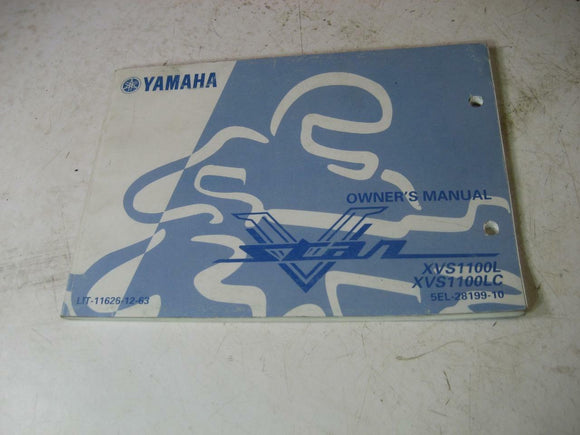 1999 XVS1100 L/LC YAMAHA OWNERS MANUAL 5EL-28199 BOOK (blue-2)