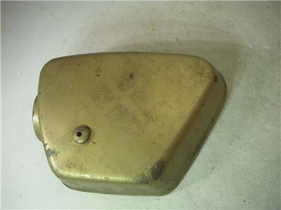 1968-70 CB350 350 HONDA GOLD LEFT Side Cover used SC-633 (L-TOP)