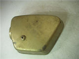 1968-70 CB350 350 HONDA GOLD LEFT Side Cover used SC-633 (L-TOP)