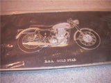 BSA GOLDSTAR WALL HANGER PLAQUE FO-634 COLLECTIBLE (A5)