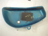 1973-77 Suzuki TC100 TC 100 RIGHT Side Cover Blue Used WSC-64 (Q4)