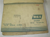 1965 BSA Spares C-15 B-40 A-65 Parts (qty4) catalog Binder used BOOK (man-F2)