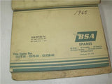 1965 BSA Spares C-15 B-40 A-65 Parts (qty4) catalog Binder used BOOK (man-F2)