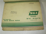 1965 BSA Spares C-15 B-40 A-65 Parts (qty4) catalog Binder used BOOK (man-F2)