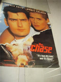 THE CHASE CHARLIE SHEEN MOVIE POSTER 40X27 USED PO-65 COLLECTIBLE (f17)