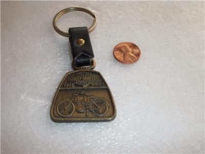 1987 Original Key Chain Ring w/ Harley Davidson Single from 1903 used Collectible (8824-66 ts-b2)