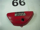 1971 TS125 125 SUZUKI Left Side Cover red used WSC-66 (u1-2)