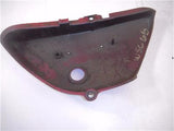 1971 TS125 125 SUZUKI Left Side Cover red used WSC-66 (u1-2)