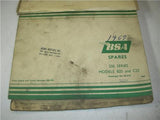 1967 BSA Spares Catalog B25 C25 B44ss B44V A65 (qty4) Parts Binder used BOOK (man-F2)