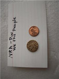 NRA National Rifle Association We the People Signing the Constitution Brass Bronz Pin used Collectible (Q-3)