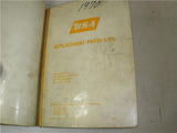 1970 BSA Parts/Spares Catalog (qty4) B25 B44 A65 A75 Parts Binder used BOOK (man-F2)