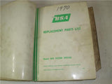 1970 BSA Parts/Spares Catalog (qty4) B25 B44 A65 A75 Parts Binder used BOOK (man-F2)