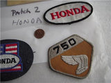 4 Honda Vintage Motorcycle Patches Bike Memorabilia used Collectible (8824-70 ts-b2)